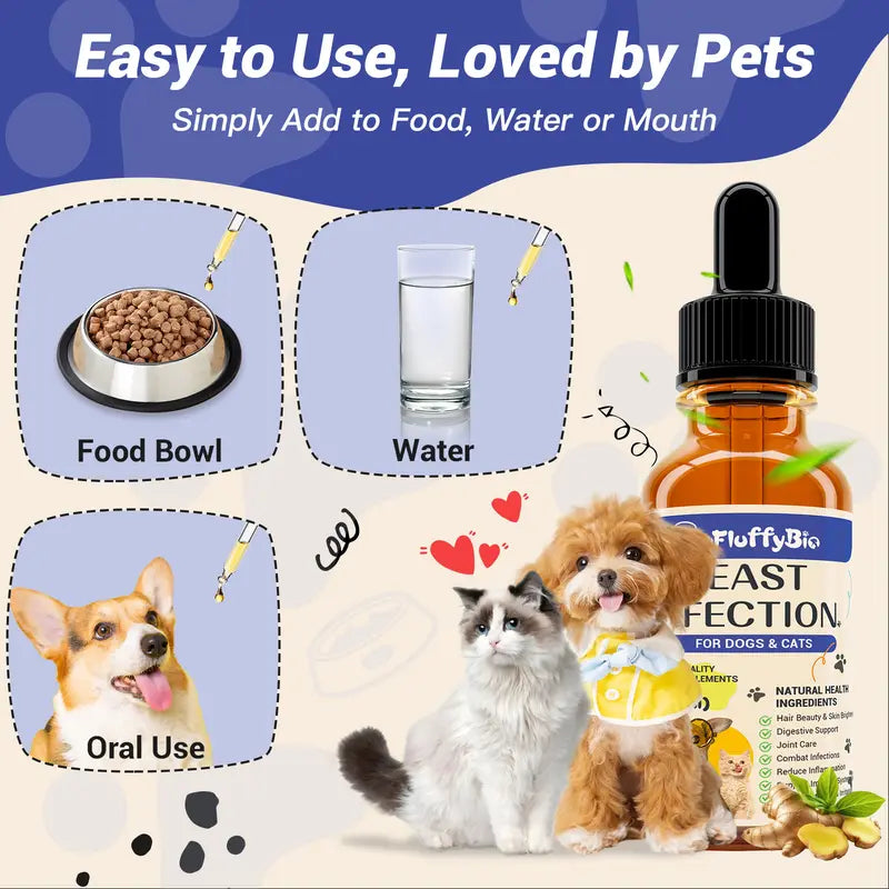 ProFluffyBio Natural Dog Yeast Infection Treatment