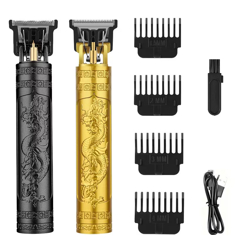 LQT Men’s Electric Hair Clipper – USB Rechargeable Cordless Trimmer with 4 Guide Combs (Portable & Travel-Friendly)