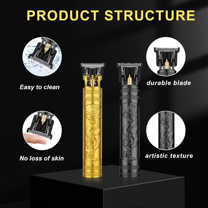 LQT Men’s Electric Hair Clipper – USB Rechargeable Cordless Trimmer with 4 Guide Combs (Portable & Travel-Friendly)