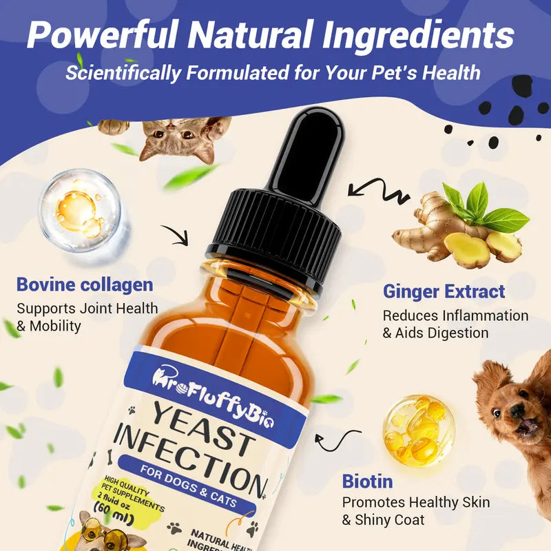 ProFluffyBio Natural Dog Yeast Infection Treatment